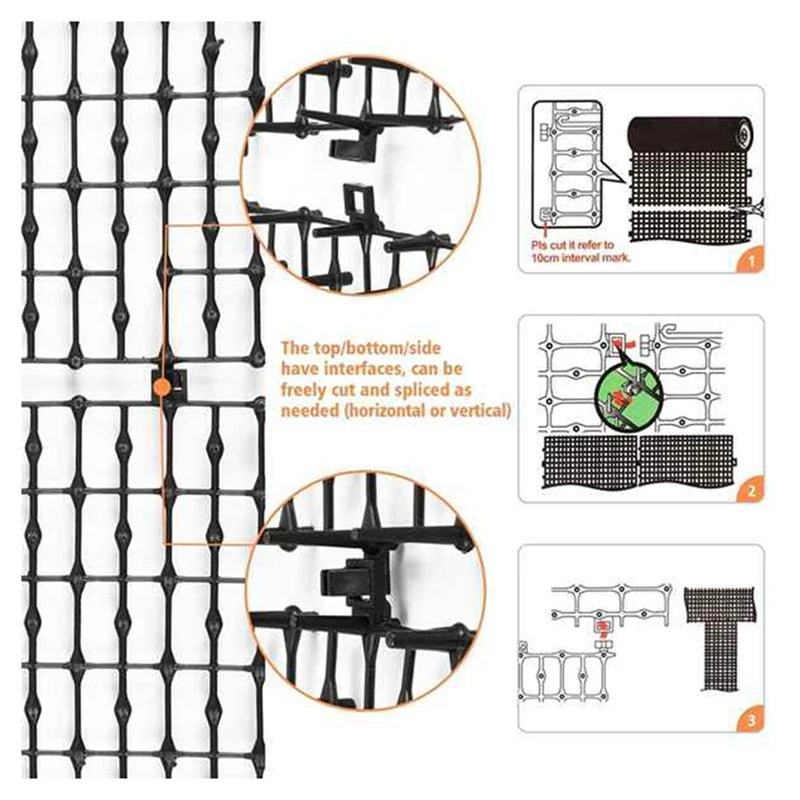 Cat Dog Mat With Spikes, Cat Dog Animal Spikes Repellent Deterrent Mat, Indoor Cat Outdoor Mat For Garden, 150X30cm 2