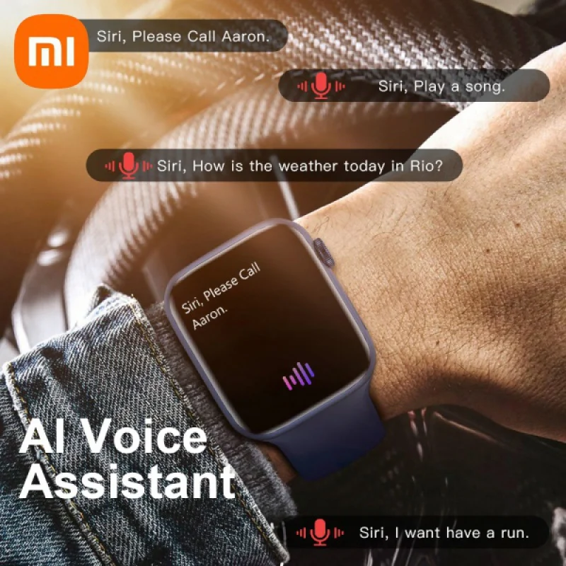 

Xiaomi NFC Smartwatch Men Women Smart Watch Wireless Charger Bluetooth Call Custom Dial Better Than For Apple Watch Siri Voice