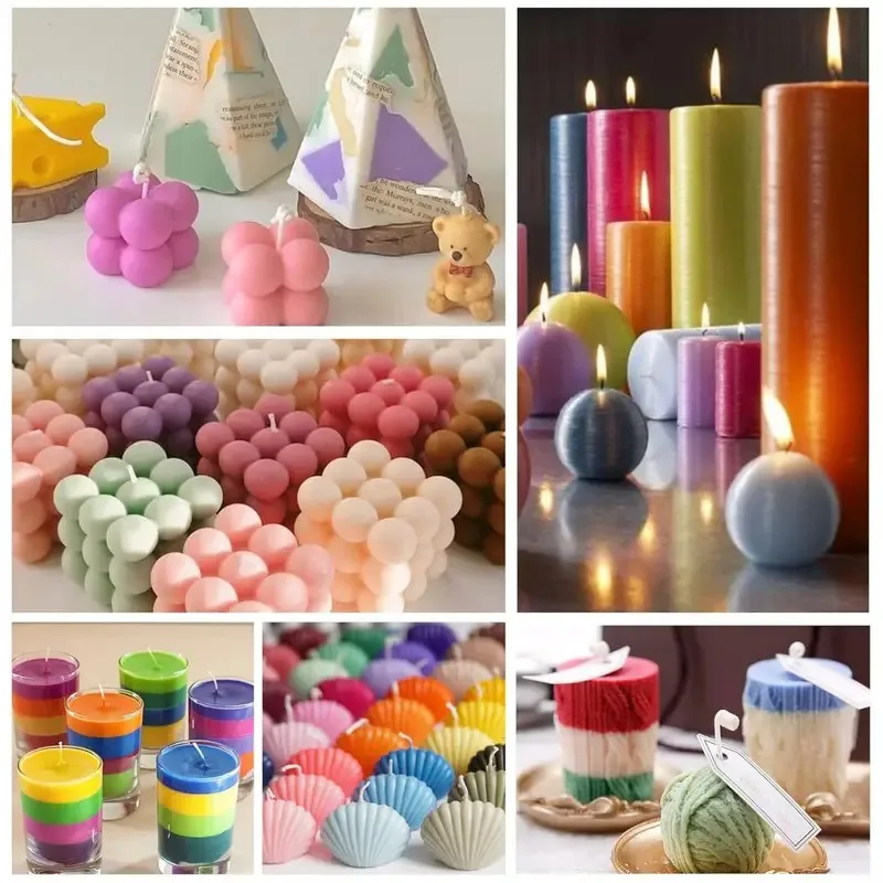 16-Color Candle Dye Kit for DIY Scented Candles-Vibrant Multi-Color Wax for Crafting and Homemade Candle Making Supplies