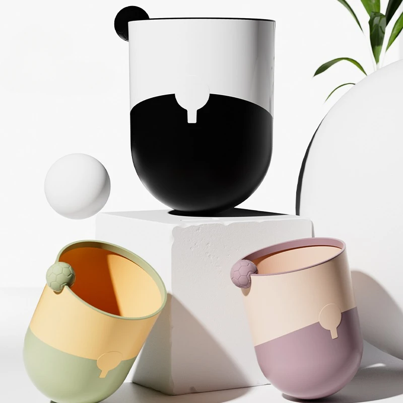 

Desktop Trash Can Household Toilet Living Room Small Trash Can In Car Mini Tumbler Toy Trash Can Neat and Creative Cute