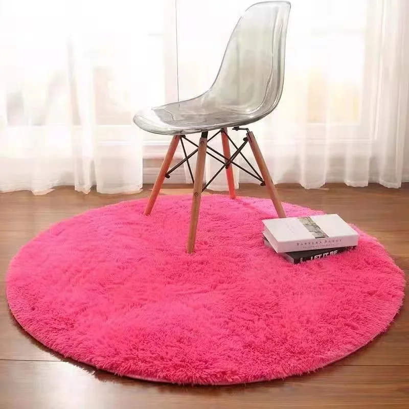 Floor mat Plush rug Round Rug Carpet Living Room Carpet Kids Room Rugs Soft and Fluffy Warm size diameter 60 80 100 160cm