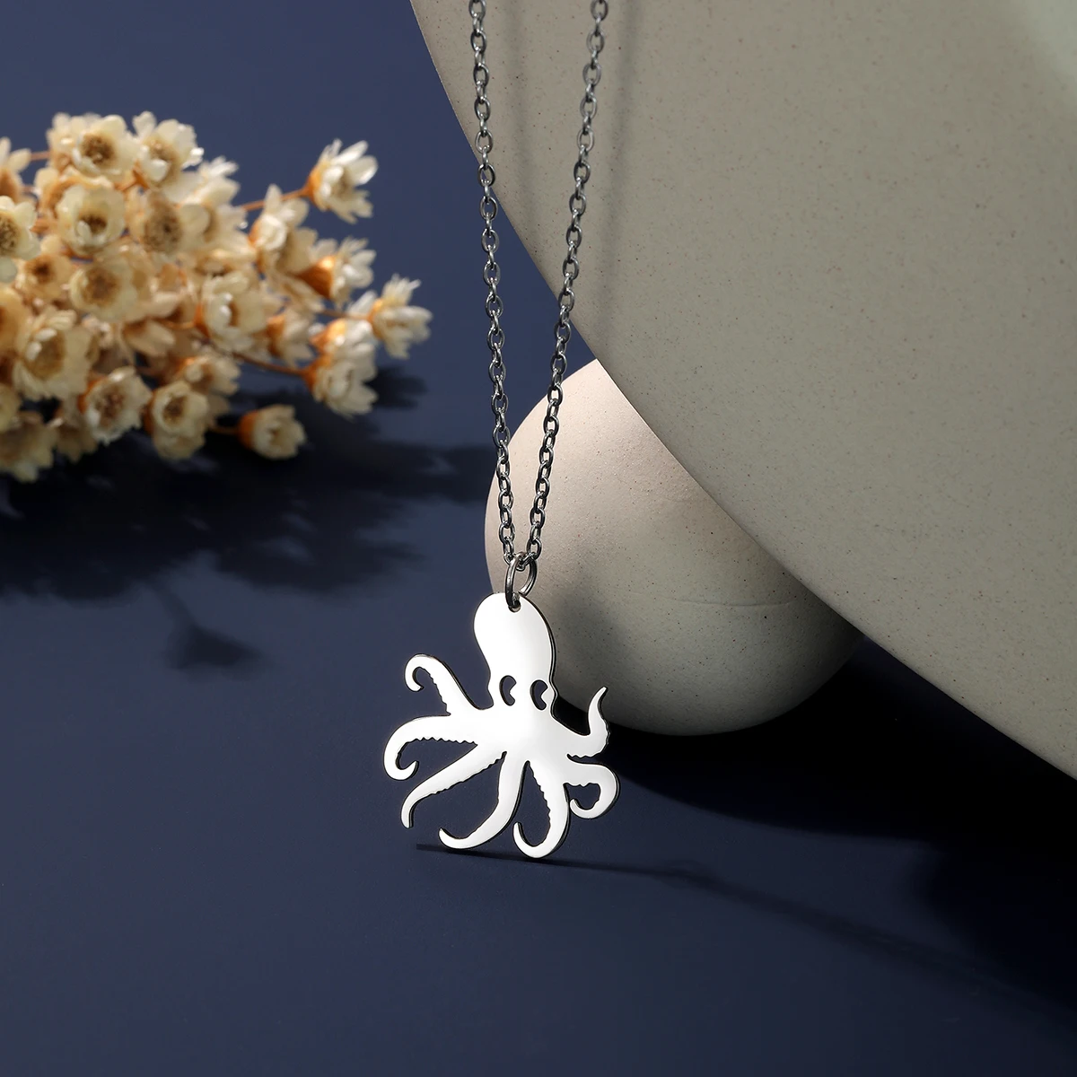 Collana Con Tentacoli Di Polpo E Cristallo Sintetico, Argento 925, Gioielli Per Amanti Del Mare, Con Scatola Regalo