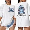 Hip Hop Shirt EU Size Unisex Disney Lilo Stitch Cartoon T Shirt Stitch Cute Manga T-shirt Y2k Graphic Tshirt Top Tees Clothes 1