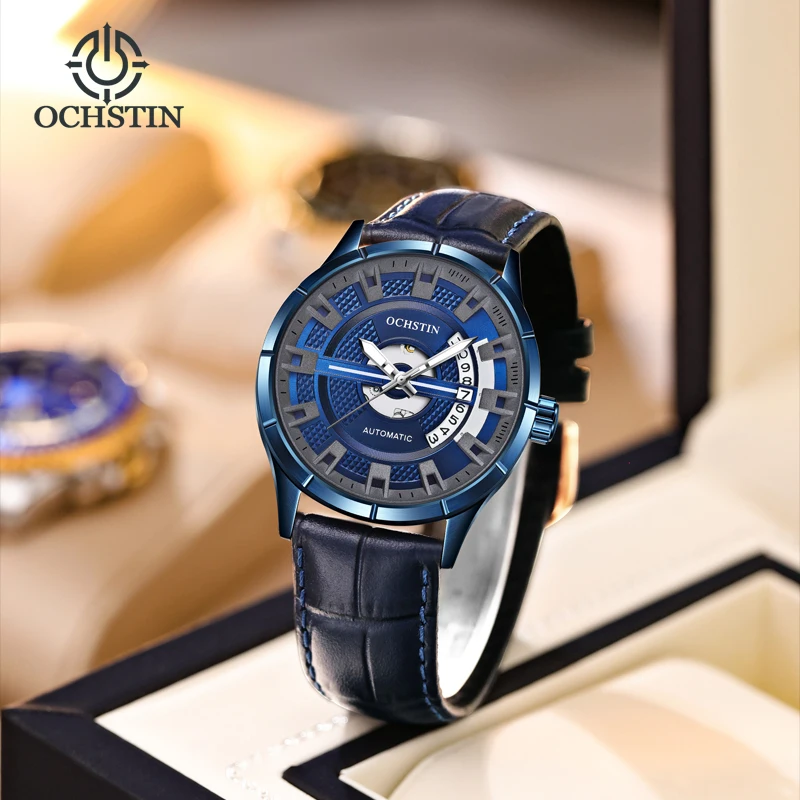 Ochstin New 2024 Master Series Business Luxury Waterproof Watch Fully Automatic Mechanical Movement Men's Mechanical Watch