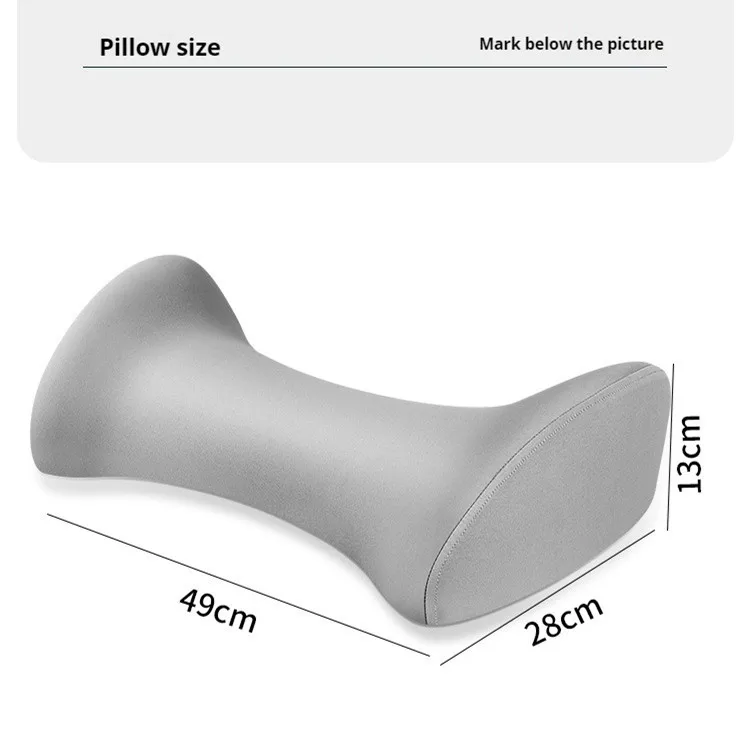 Lumbar Support Pillow for Sleeping Washable Bolster Pillow Ergonomic Waist Pillow for Office Chair Woman Couch Car Seat Pregnant 6
