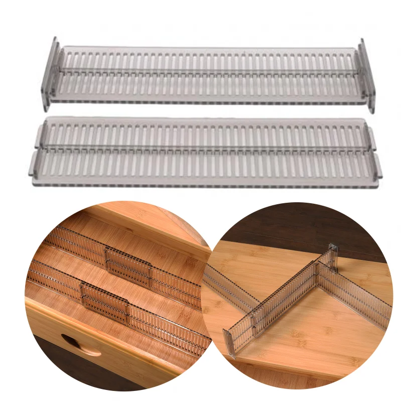 Drawer Separator 2Pcs Drawer Separator Adjustable Household Storage Organizer Cosmetics Dresser Underwear Socks Sundries DIY Home Storage Shelf