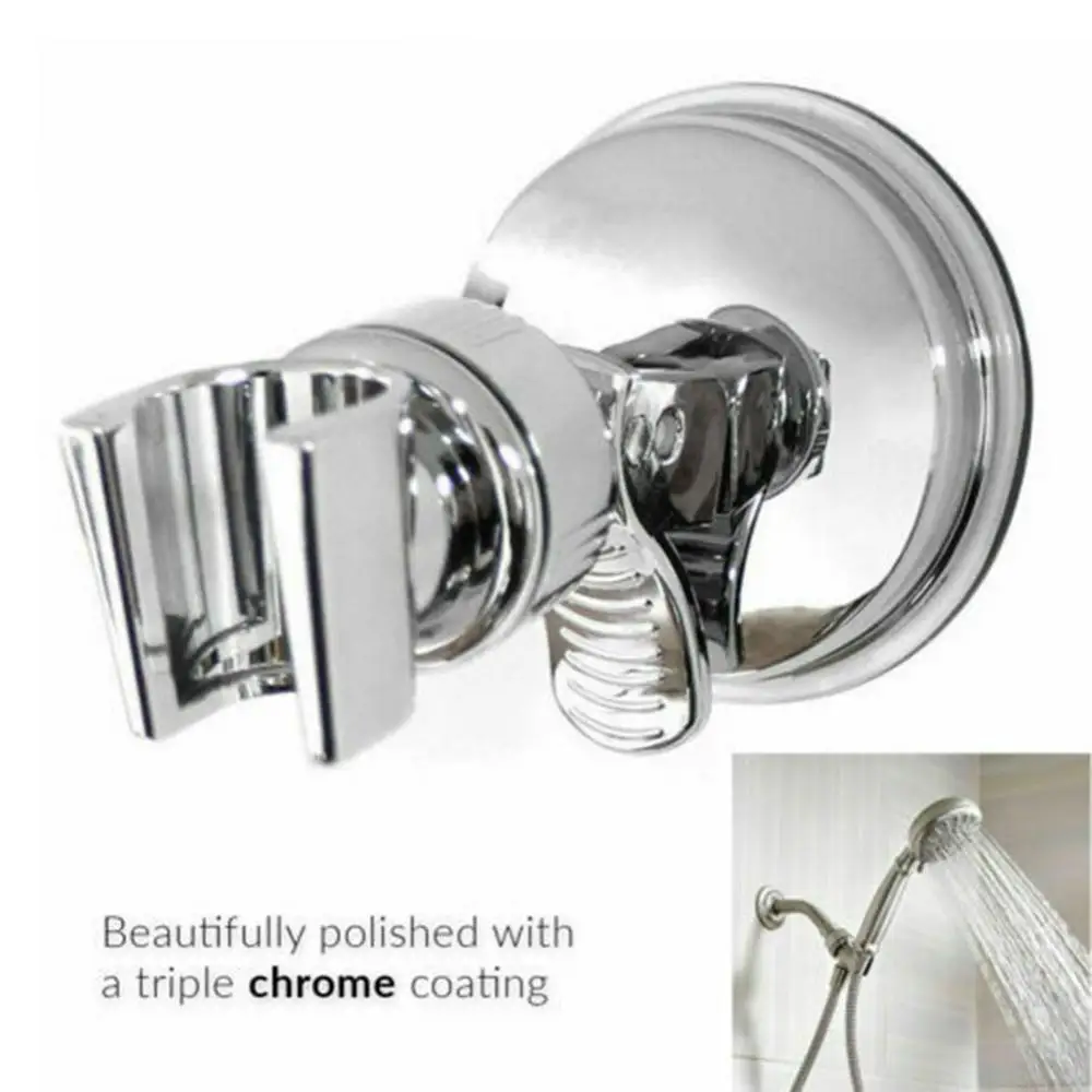 

Universal Adjustable Hand Shower Holder Suction Cup Holder Full Plating Head Bathroom Bracket Stable Rotation Suction