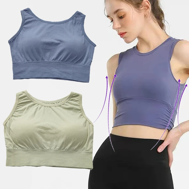 Sexy Yoga Gym Sports Vest Women Fitness Running Skin Friendly Underwear  Solid Color Soft Knitted Off Shoulder Gym Sports Bra - AliExpress