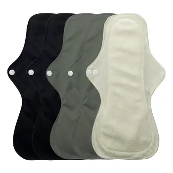 Assorbenti mestruali riutilizzabili in bambù flusso pesante guarnizioni grandi super assorbenti notte spesse donne assorbenti lavabili set 5 pezzi 1