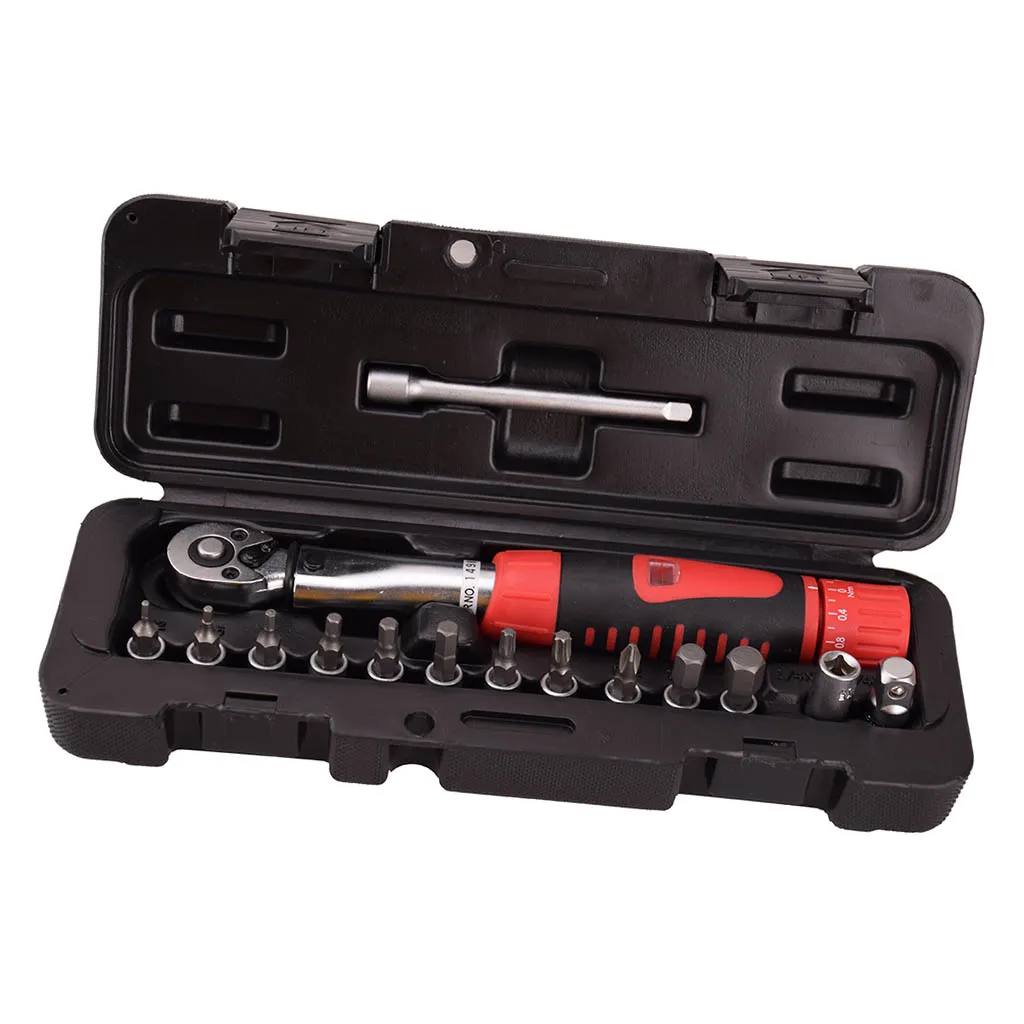 2-24 Nm Wrench Set Ratchet Screwdriver with Extension Rod And 13pcs Bits