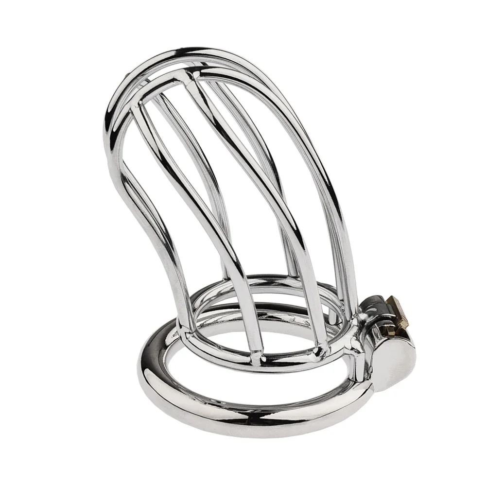 1 Pc Stainless Steel Chastity Cock Cage Sex Toys For Men Chastity Device Penis Ring Sleeve Male Anti-cheat Erotic Urethral Lock