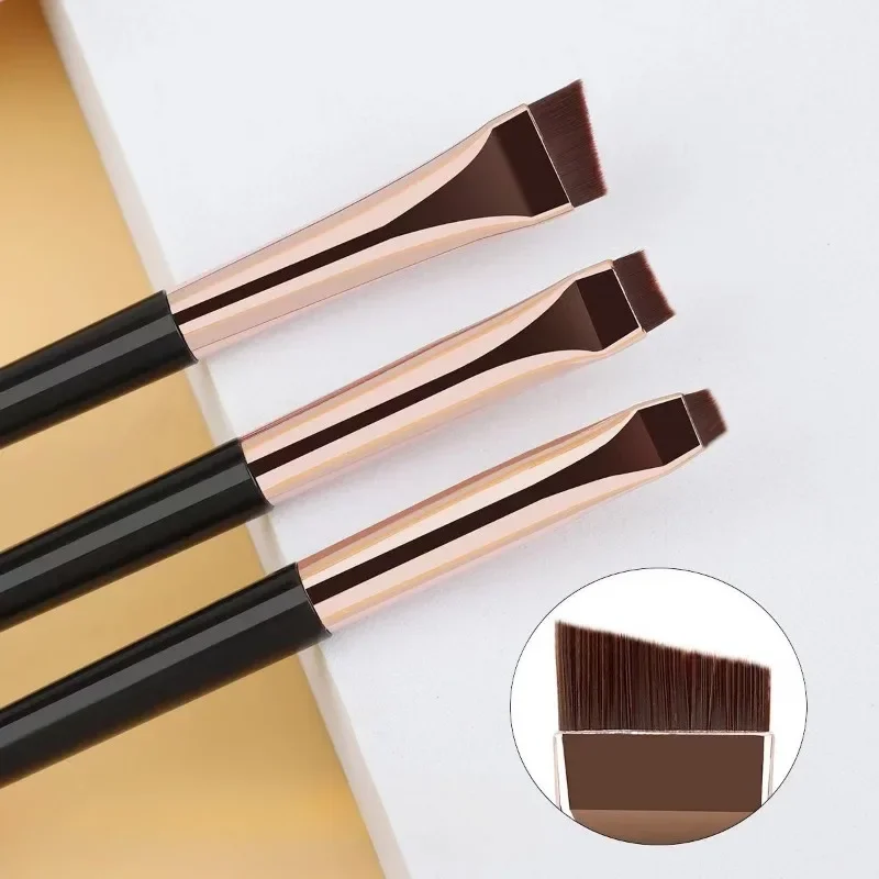 Description Picture 3 of item3 Pcs Edge Eyeliner Brush Oblique Head Eyebrow Brush Outline Eyeliner Brush Ultra-thin Eyeshadow Makeup Tools