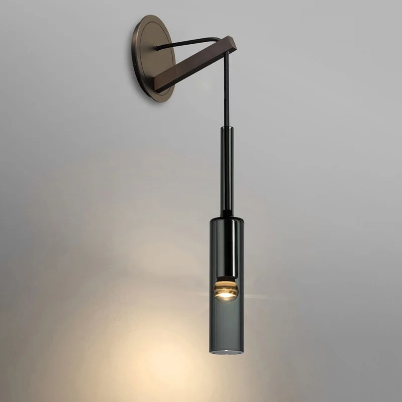 

wall mounted lamp black wall sconce modern decor blue wall light laundry room decor antler wall sconce antique wooden pulley
