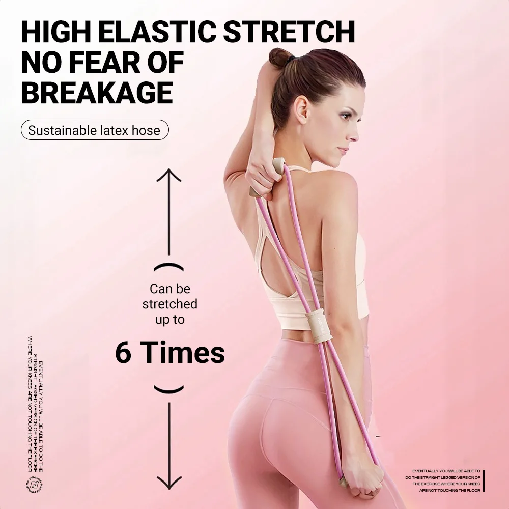 Resistance Bands Chest Expander Resistance Band Fitness Tension Rope Resistance Strap Tension Rope Yoga Gym Latex Rubber Arm Resistance 8-shaped Fitness Strength Equipment Home Gym Chest Expander Elastic Band