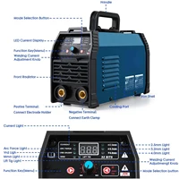 Welding Machine 200A ARC 110V/220V Dual Voltage Welder IGBT Stick MMA Welder LED Display Electrode Holder Work Clamp PROSTORMER 2