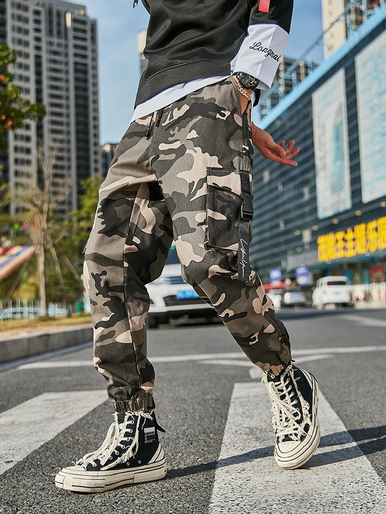 Plus Size Camouflage Cargo Pants Men 