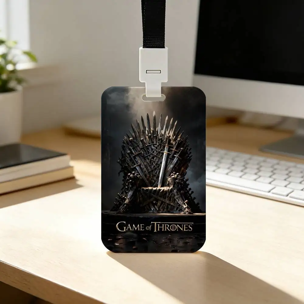 Film G-Game of T-Thrones Kartenhalter für Studenten mit Schlüsselband, Arbeitskartenetui, Bus-ID-Geschenke – Detail 6