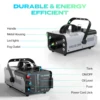 Somspot 1200W RGB LED Smoke Fog Machine Haze Generator Remote Controlled Fog Machine Stage Effect Equipment for DJ Disco Party 5
