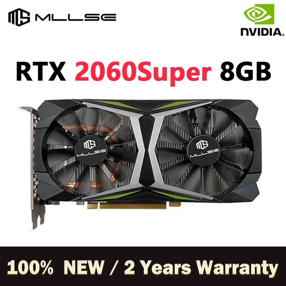 Mllse Rtx 2060 Super 8Gb Placa De Video Graphics Cardr Gddr6 256Bit 1470Mhz Rtx2060S Pci Express 3.0X16 Scheda Video Di Gioco