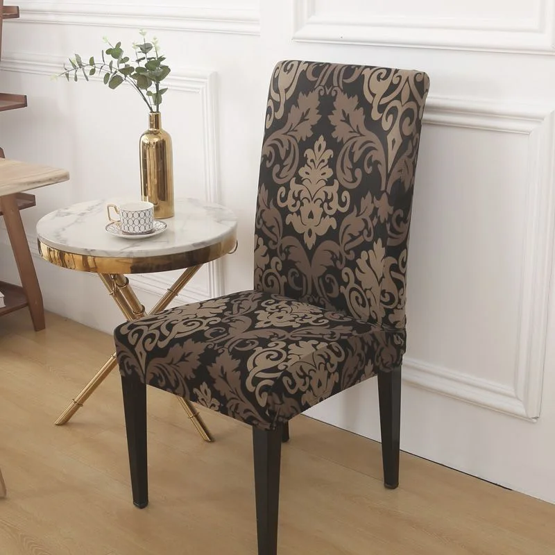 Waterproof Elastic Dining Chair Cover - Protective and Decorative Seat Cover for Kitchen and Restaurant Banquets