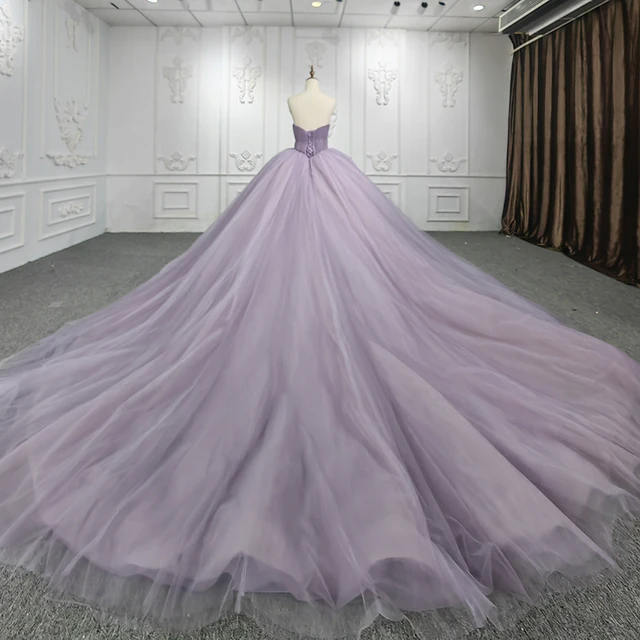 Quinceanera Dresses Ball Gown Flower Vestidos De 15 Años Purple Sweetheart Ruched DY7523 Evening Party Dress 2022 bar mitzvah 2