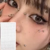 180 PC Non Piercing Lip Nails Sticker Selfadhesive Waterproof Reusable Fake Lip Nail Eyebrow Nose Ring Body Belly Button Jewelry 4