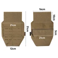 Tactical Molle Magazine Dump Pouch Protect Carrier Plate Pouch Magic Tape Vest Accessories Bag Belt Fanny Outdoor Pouch 2