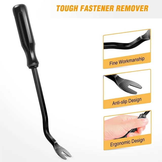 5/4 PCS Car Interior Trim Removal Kit, No-Scratch Removal Pry Tools for Door Panel, Car Clip Panel & Audio Dashboard Dismantle 6
