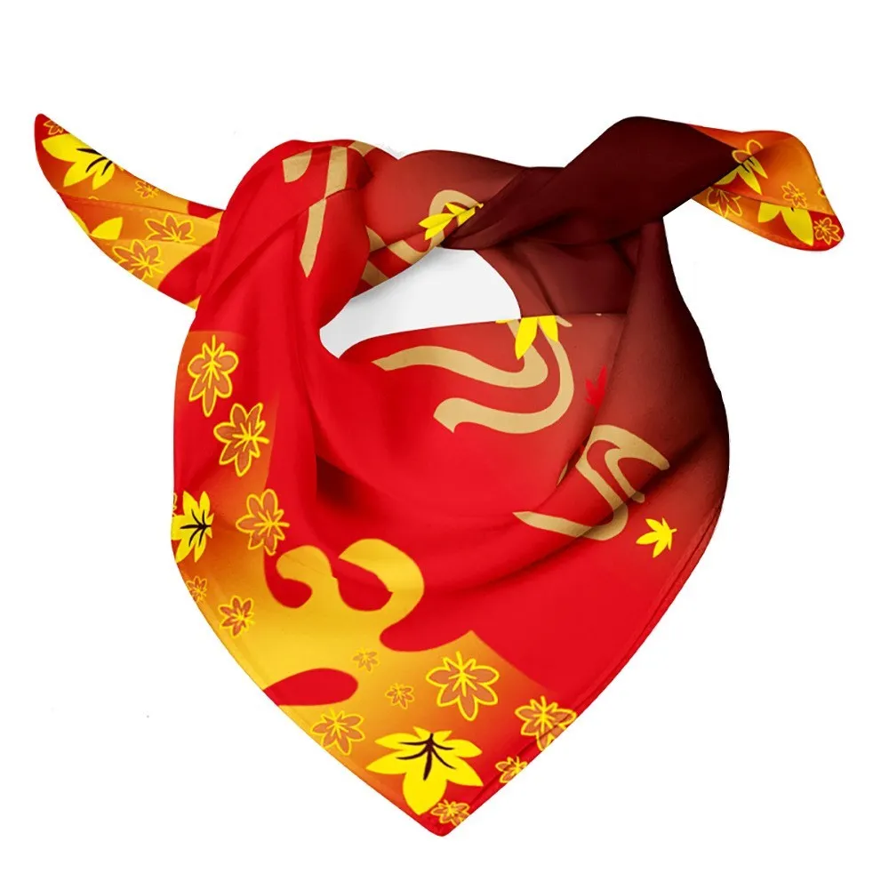 Impact Cosplay Scarf Baal Kazuha Ayato Zhongli Yoimiya Yae Miko Venti Tartaglia Hutao Square Silk Mask Costume Props