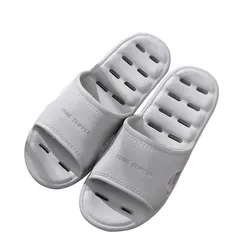 Feslishoet Unisex Quick-Dry Non-Slip Shower Slippers - 42-43 (Gray)