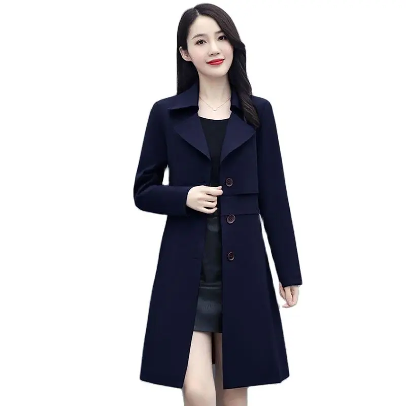 

2023, The New British Style High-end Windbreaker Is Slim And Long, And Women's Fashion And Leisure Are Popular This YearOvercoat