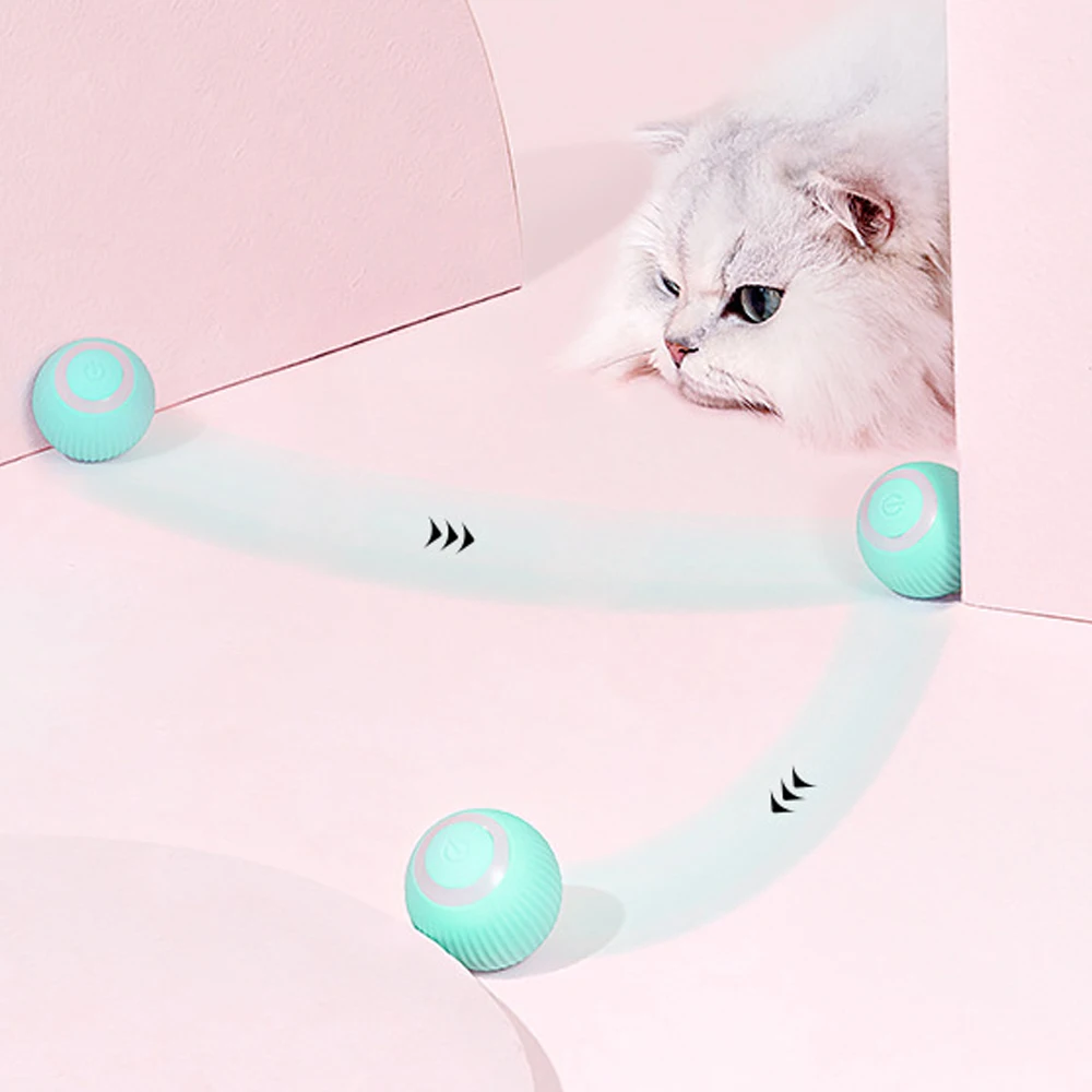 Cat Toy Smart Cat Toys Automatic Rolling Ball Electric Cat Toys Interactive For Cats Training Self-moving Kitten Pet Accessories