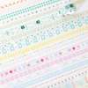 5roll/set Cute Colorful Basis Decoration Tape Planner Handbook DIY Scrapbooking Journal Collage Material Washi Tape 2