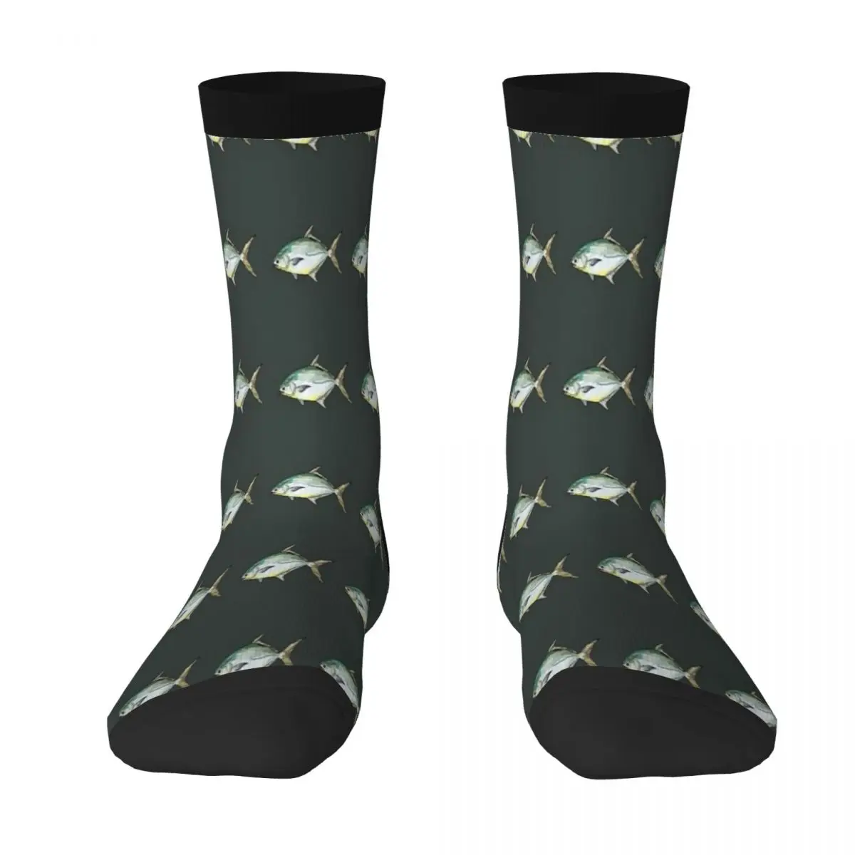 thumbnail image 1 of Calcetines de baloncesto transpirables para hombre y mujer, coloridos, de otoño e invierno, con diseño de pez gruñón, 1 of 5