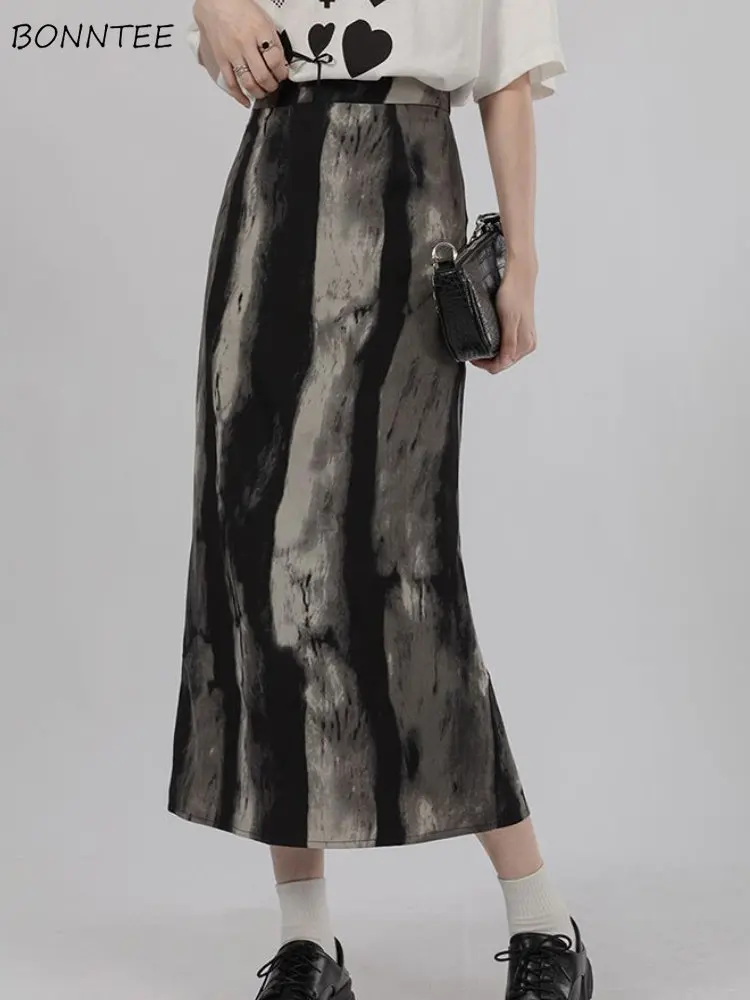 

Женские юбки с Боковым Разрезом, шикарные Осенние повседневные Простые Женские хипстерские универсальные уличные праздничные базовые мягкие юбки в стиле ретро