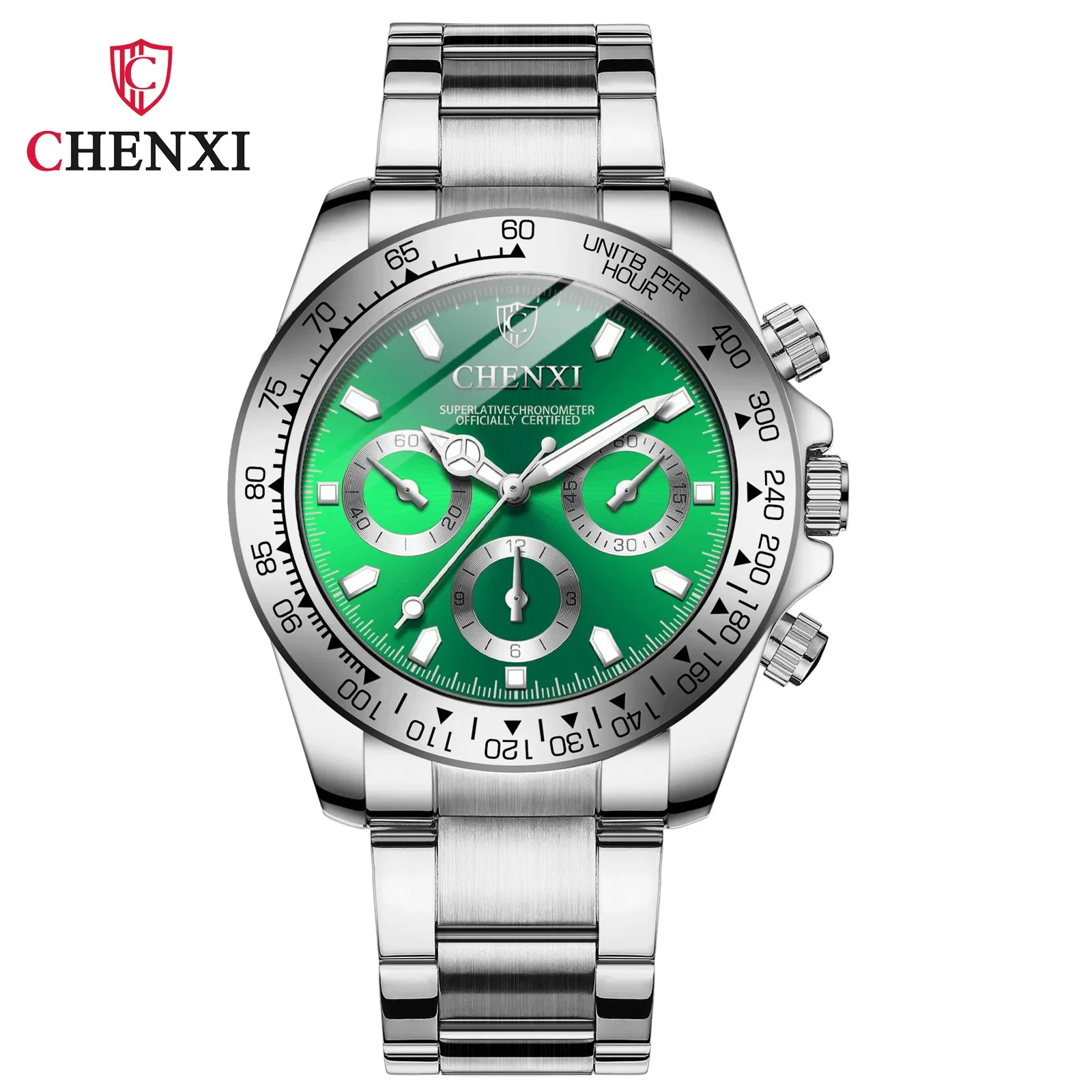 CHENXI Luxury Men Fashion Business Wristwatch Casual Quartz Watches Gold Color Stainless Steel Waterproof Quartz Watch Men