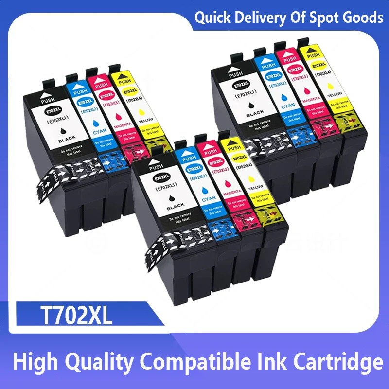

Совместимый чернильный картридж для принтера Epson 702XL 702 XL T702