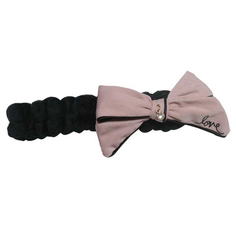 Diamond Bowknot Car Interior Rear View Mirror Cover Auto Rearview Mirror Elastic Sleeve Case Decoration Accessories For Girls