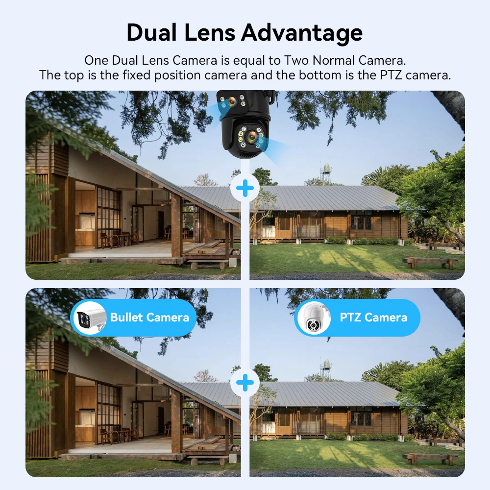 كاميرا ذكية 6MP واي فاي PTZ