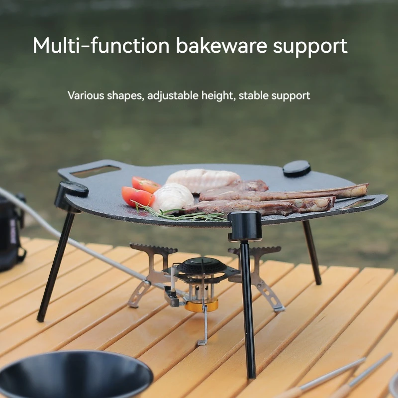 

Outdoor Griddle Grill Detachable Grill Vertical Tripod Grill Barbecue Grill Aluminum Alloy Bracket Barbecue Tripod Stand