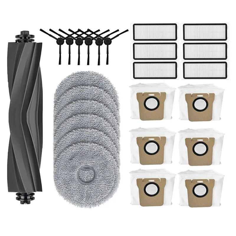 

For Dreame Bot L20 Ultra Robot Vacuums Main Side Brush Mop Cloths Hepa Filter Dust Bags Replacement Accessories Kit