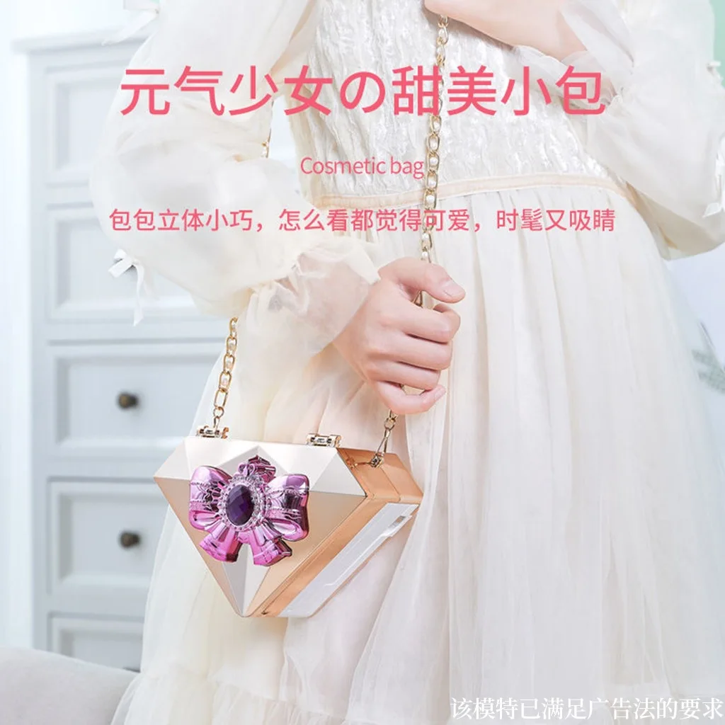 

Girls Frozen pink Princess Makeup handbag real Makeup Toys Children's Play House Show Cosmetics Toy Set Makeup Box