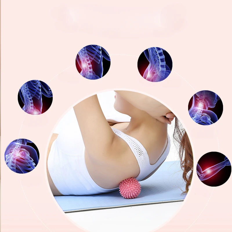 Yoga Ball Small Fitness Ball Yoga Body Shaping Fitness Gear For Leg Neck Muscle Relaxation Comfortable Massage Roller