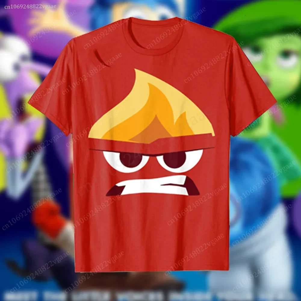 Summer Inside Out casual t shirt Kids 2 Boys Cartoon T-shirt Short Sleeve Top Tee Shirt Funny Clothes Girls Family Women
