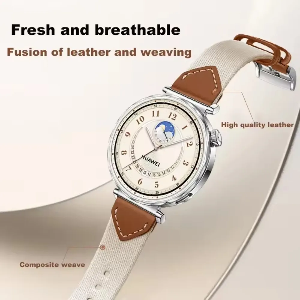 18mm Premium Nylon-Leather Watch Strap - Comfortable Accessory Watchband