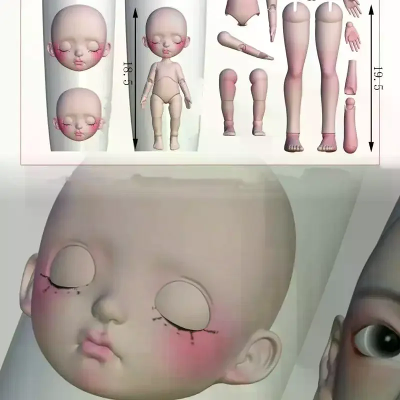 1/2Pcs 3D Ribs Spine Bone Acrylic Mold DIY Doll Design Transparent Silicone Manicure Template Nail Accessories