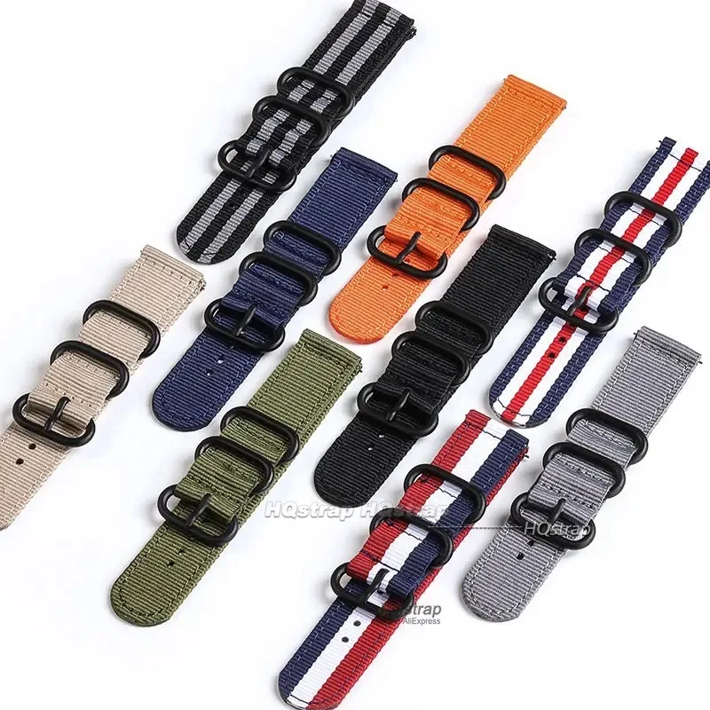 Woven Nylon Universal Watch Strap – Quick Release Fabric Wristband