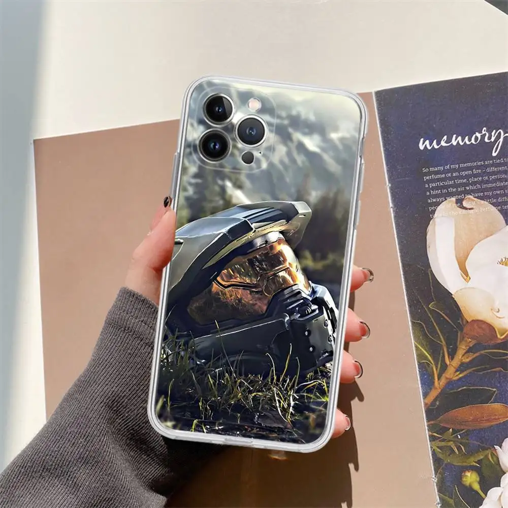 Hot H-Haloes Cool Games Phone Case Phone Case For IPhone 17 16 15 14 13 12 11 Plus Pro Max Transparent Soft Cover