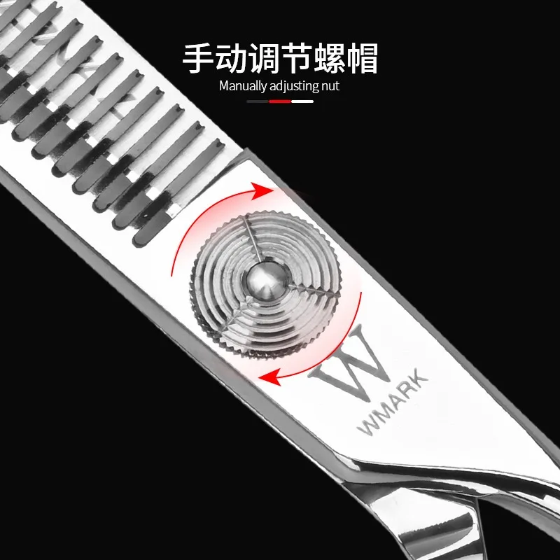 Description Picture 5 of itemWMARK NG-PS003A/B 6.0 Inch Professional Hair Scissors  Barber Tool 9CR Flat Cut Teeth Thinning Scissors Hair Salon Shears