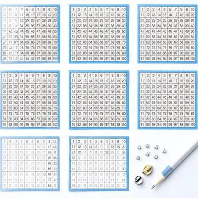 10장 숫자표, 100의 숫자표(1-100), 어린이 교실 수학 교육용 교구 학습용품